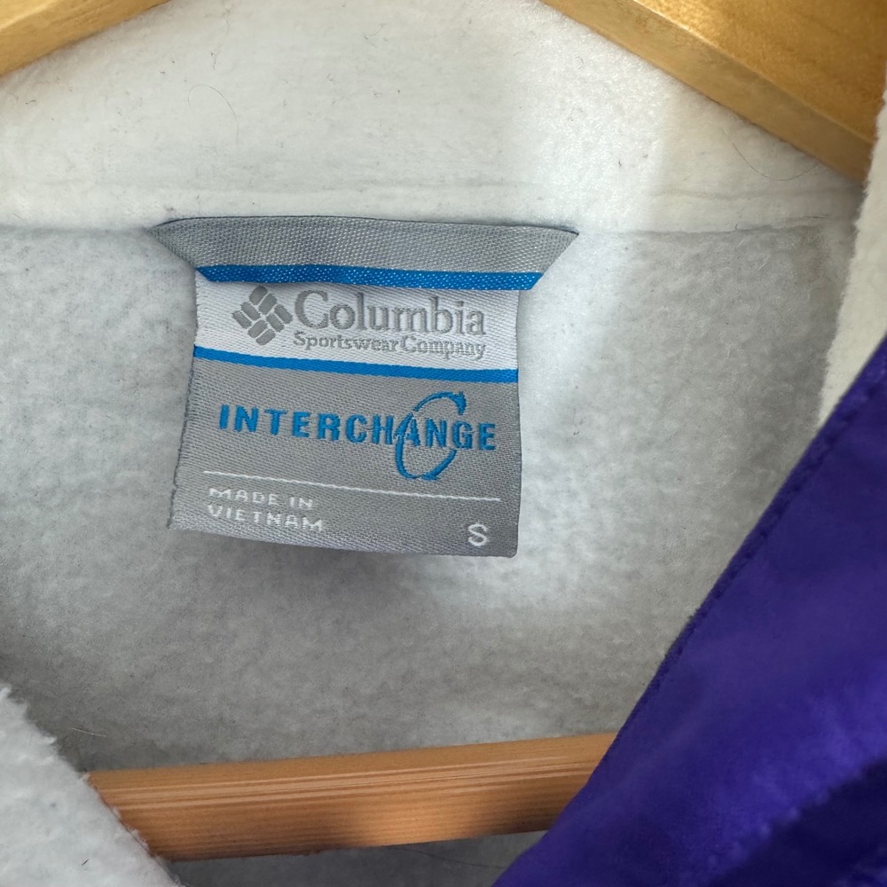Columbia Interchange Women's Purple White Ski‎ Jacket Size S - Picture 6 of 12